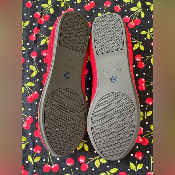 Rothy's Scarlet Red Flats - Picture 2 of 3